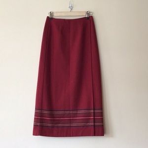 Vintage Eddie Bauer blanket style wrap skirt